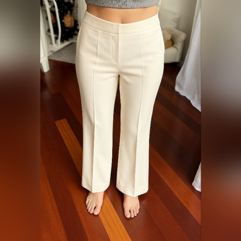 Elegant Cream Women's Pants